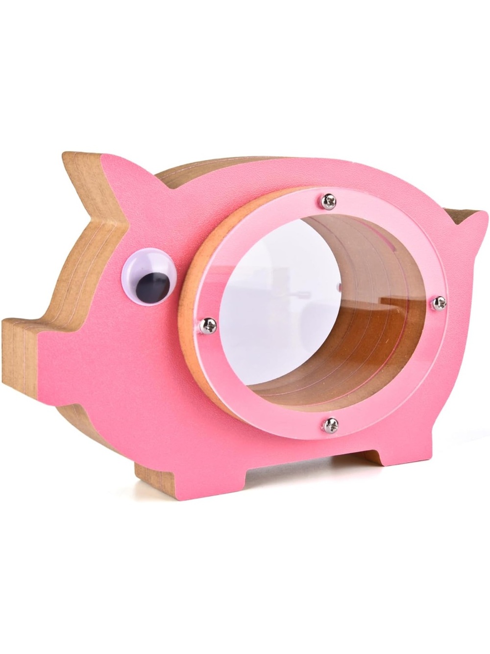 Wooden Pink Piggy-personalization